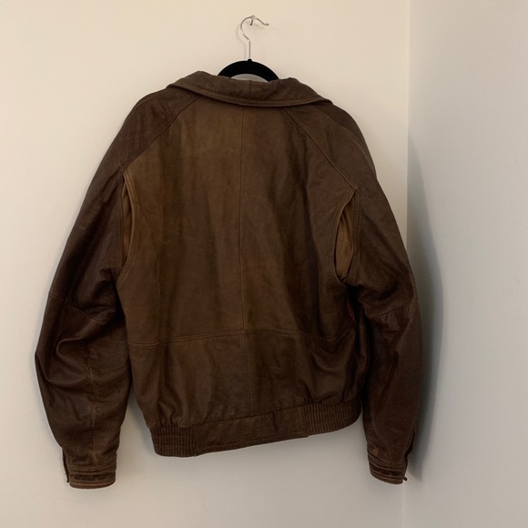 Brown Leather Jacket - Picture 4 of 8